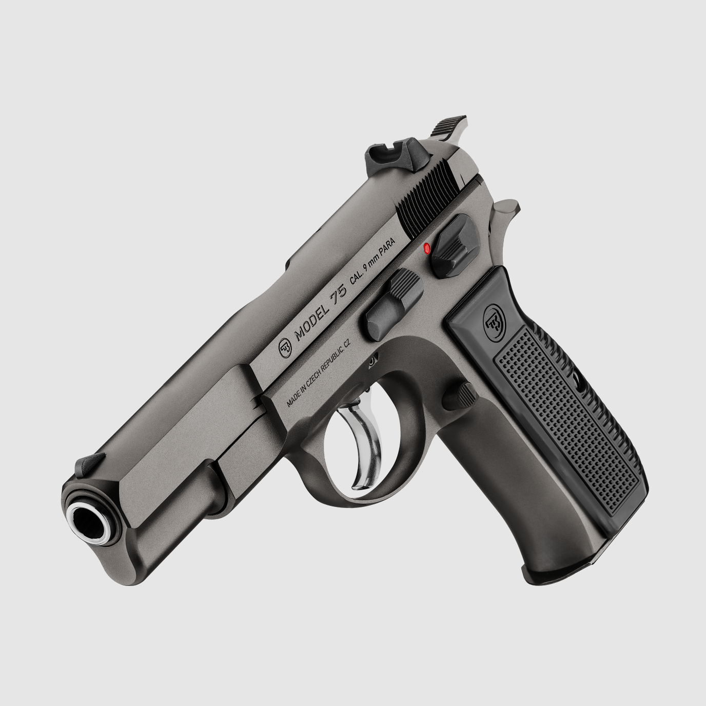 Pistolet CZ 75 Legend 9 x 19 Cadre en Acier, Sécurité Manuelle, Encoche de Sécurité sur le Marteau