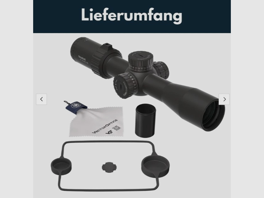 Vector Optics SCFF-50 Taurus Zielfernrohr 4-16x44 HD MOA - Montage für 21mm Picatinny/Weaver