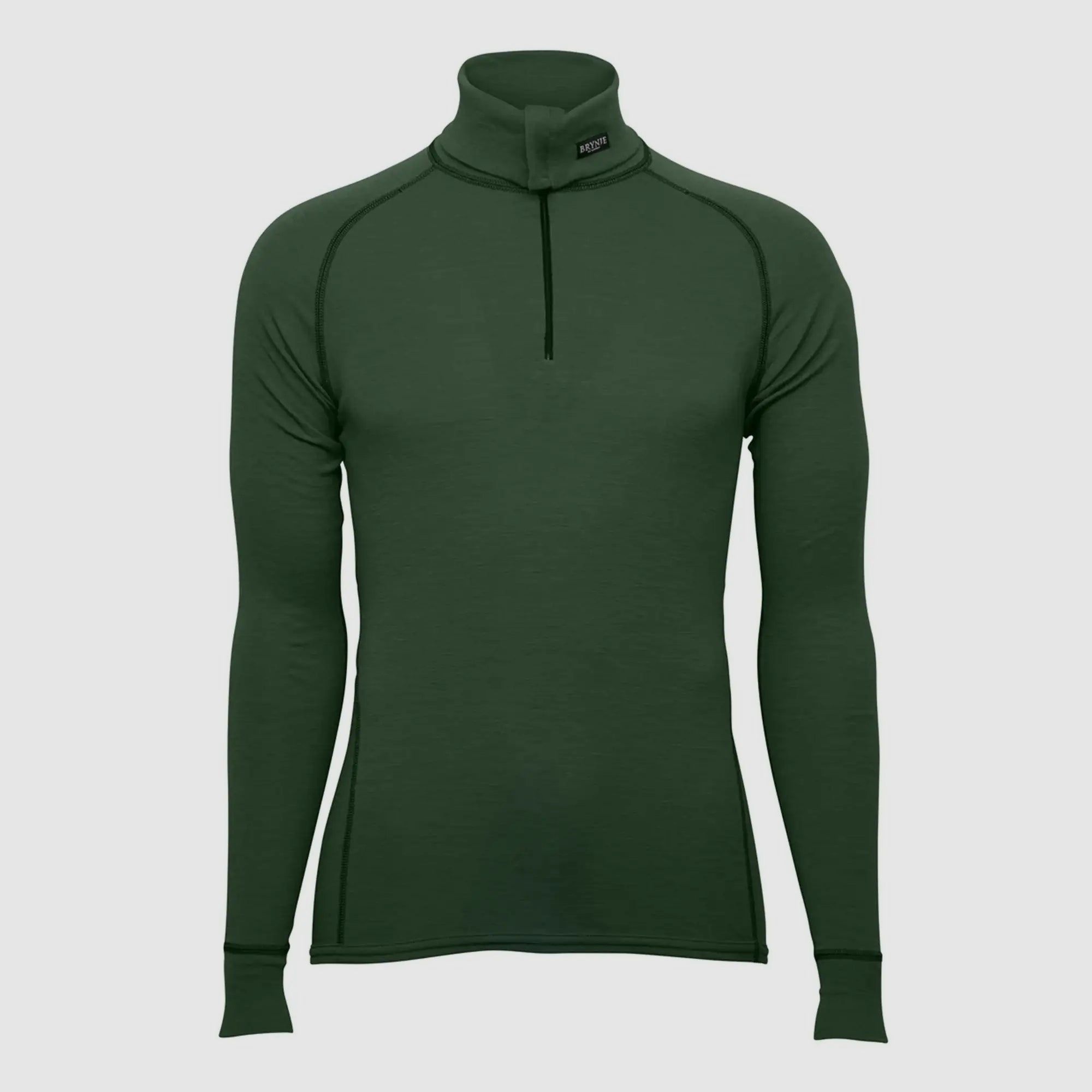 Brynje Brynje Shirt Classic Wool Zip Polo - Verde / M Hombre