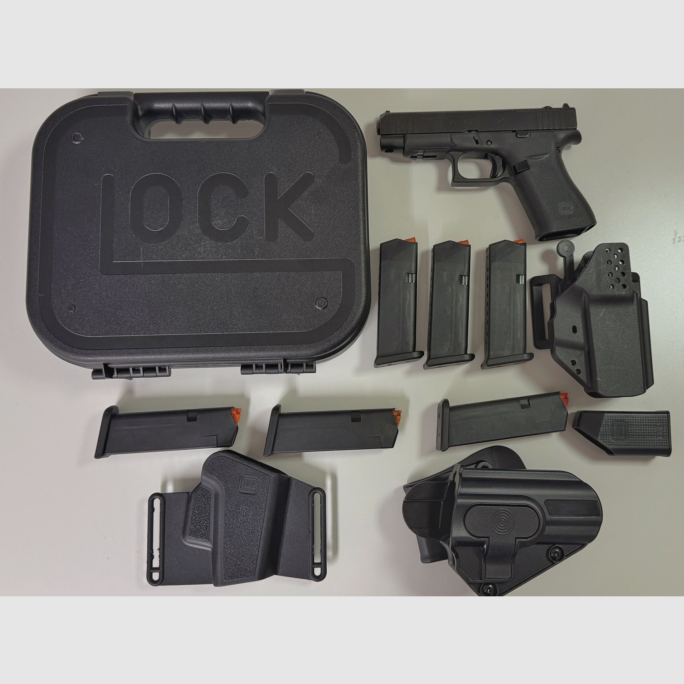 Glock 48 R MOS en 9 mm Luger avec 6 chargeurs et 2 holsters