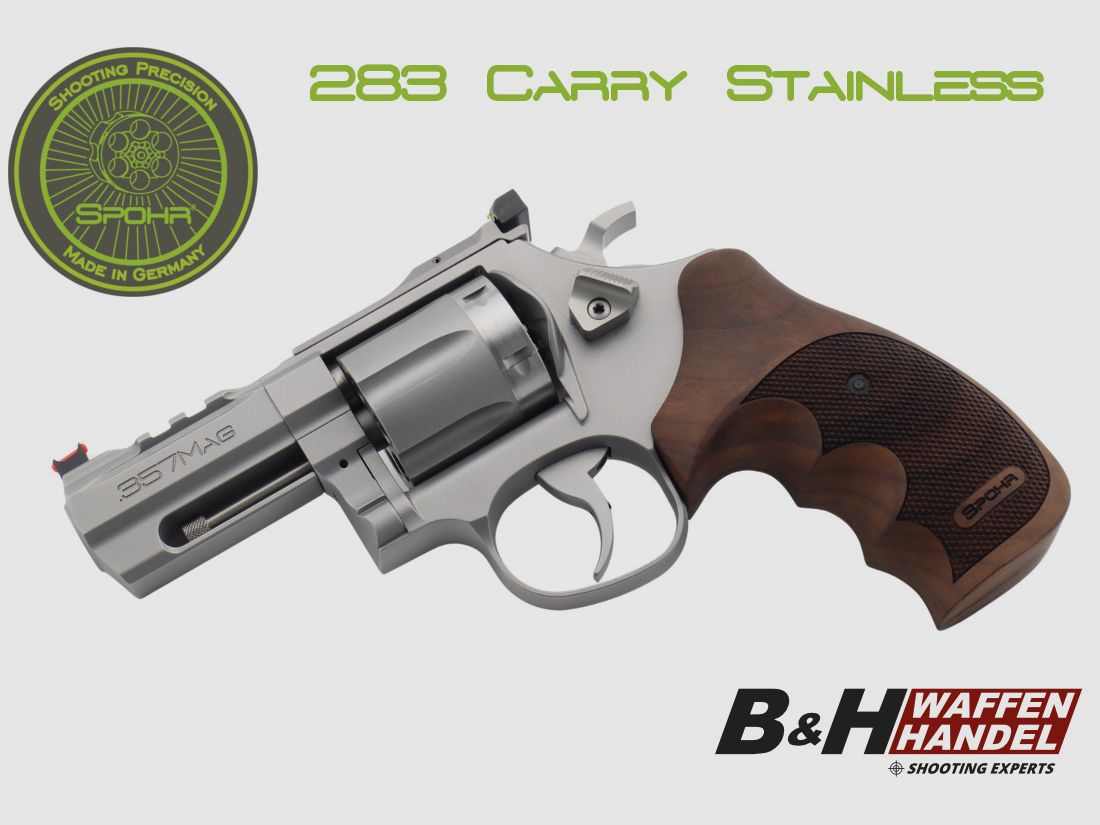  Spohr 283 Carry Stainless 3"  .22lr Rewolwer Wyprodukowany w Niemczech 3 cale Łowiectwo i Sport, zdjęcie 1 z 11
