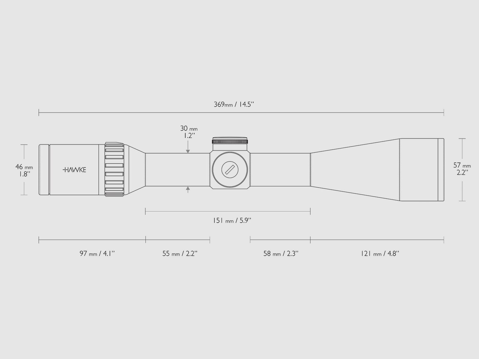 HAWKE 16360 WYTRZYMAŁOŚĆ 30 WA SF 6-24x50 LR KROPKA ABSEHEN