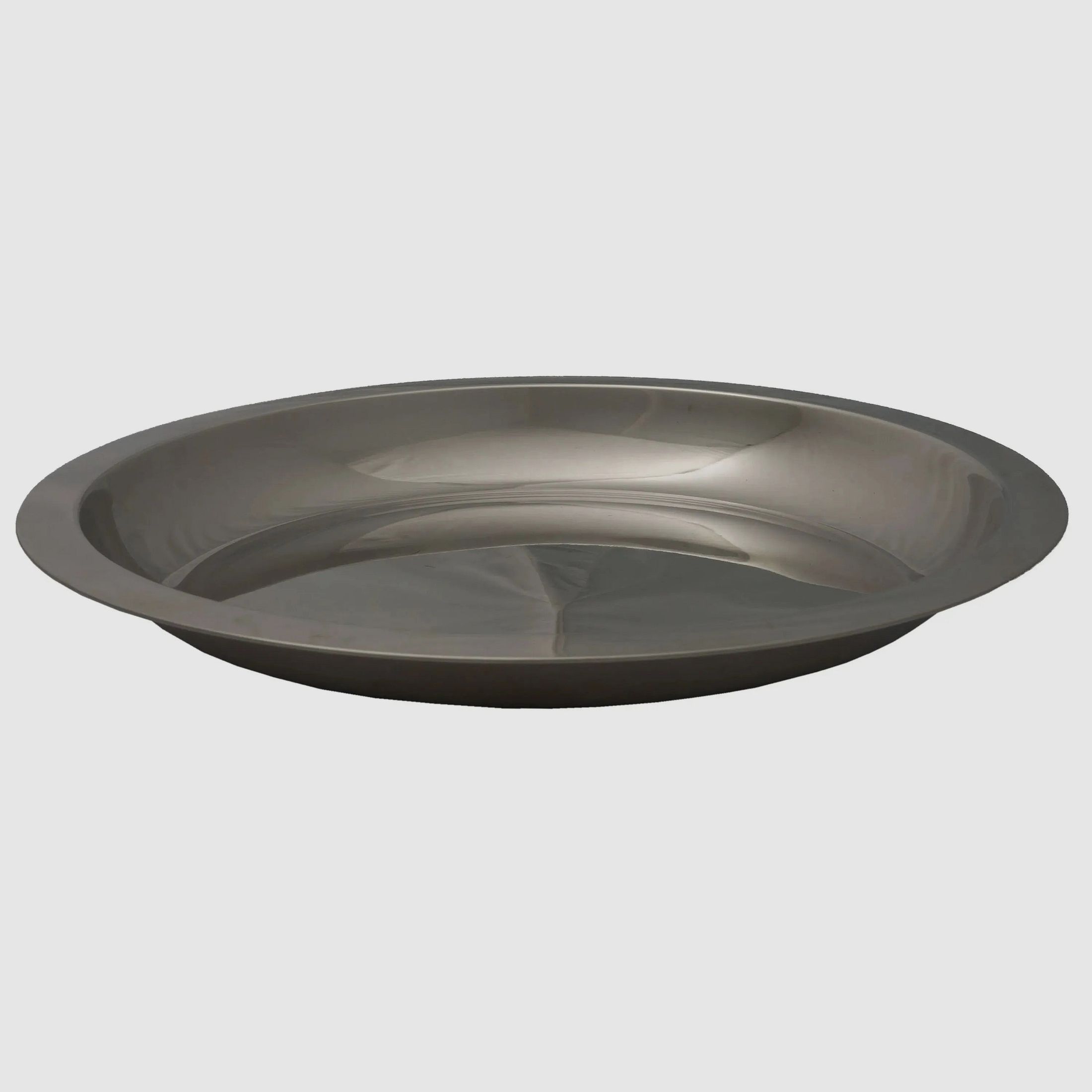 BasicNature Edelstahlteller flach