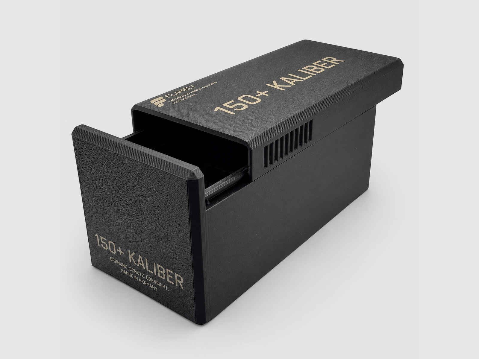 Filamelt Ammo Box / .204 Ruger / 'Sliding Lid' / Cartridge Box