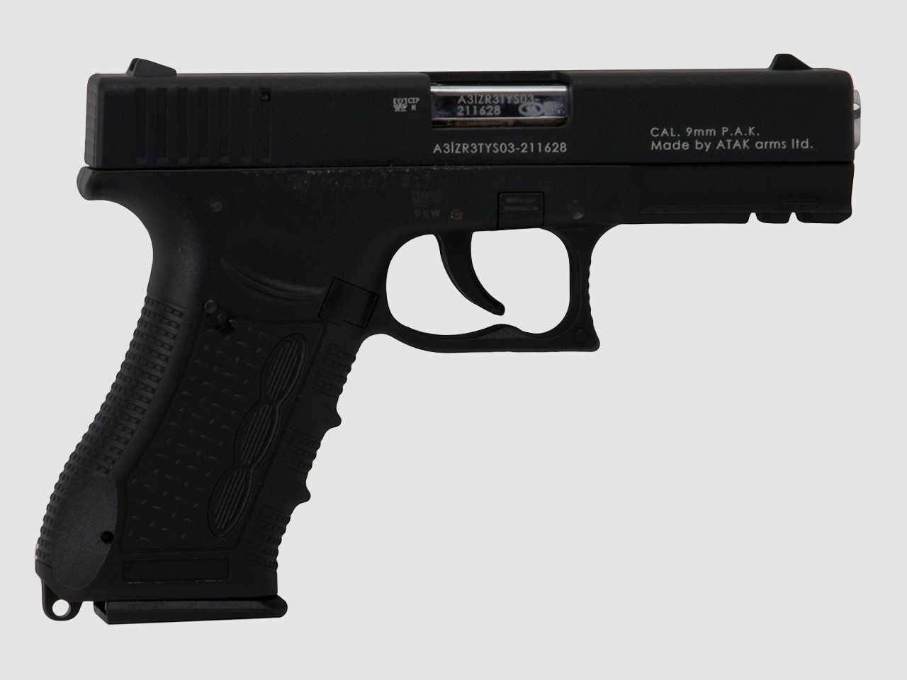 Schreckschuss Pistole Zoraki 917 schwarz chrom PTB 1073 Kaliber 9 mm P.A.K. (P18)