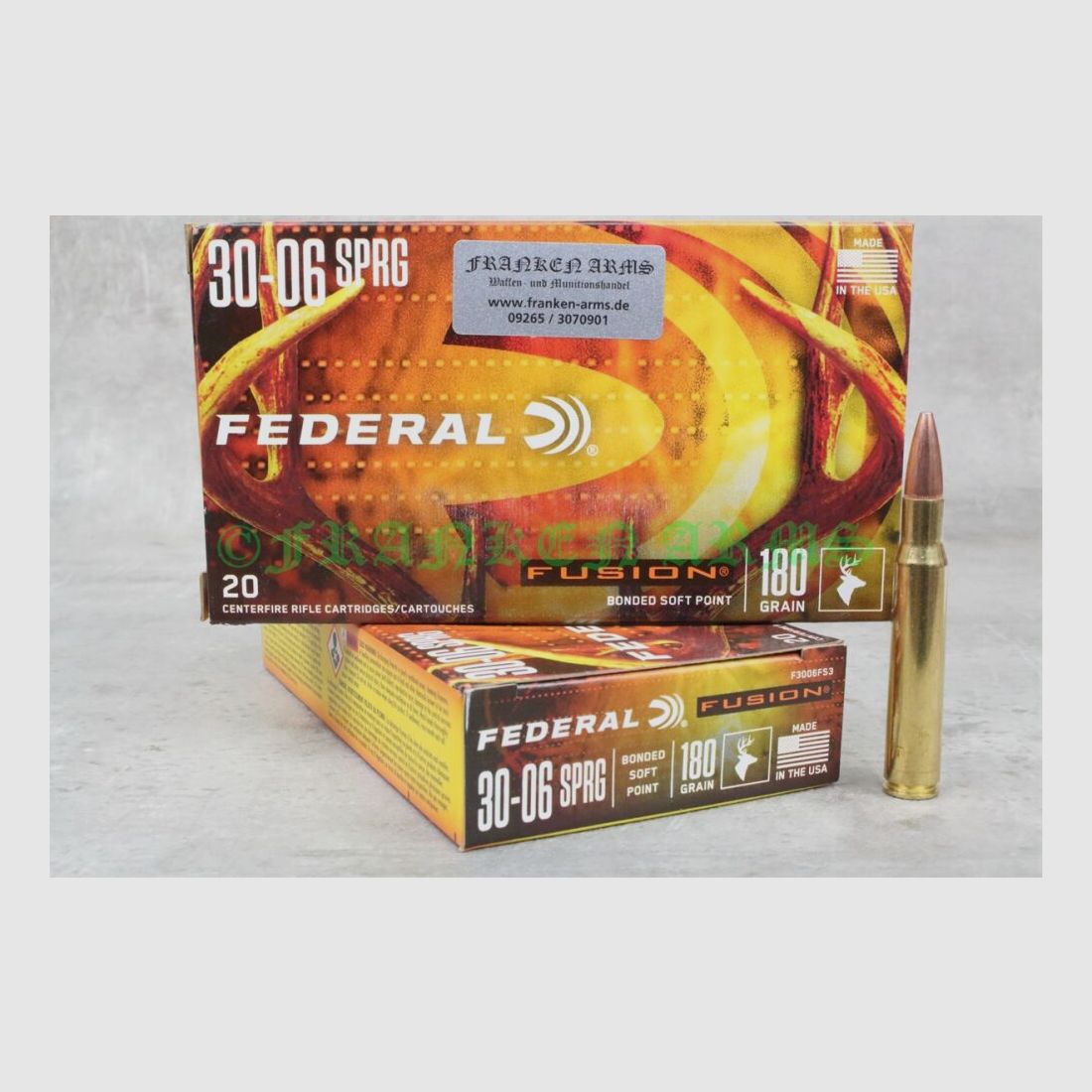 Federal Premium .30-06 Spr. Fusion 180gr. 11,7g 20 piezas precios por cantidad