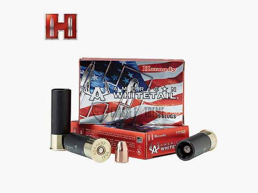 5 Patronen HORNADY American Whitetail 12 Ga Slug 325 Gr Interlock Aw