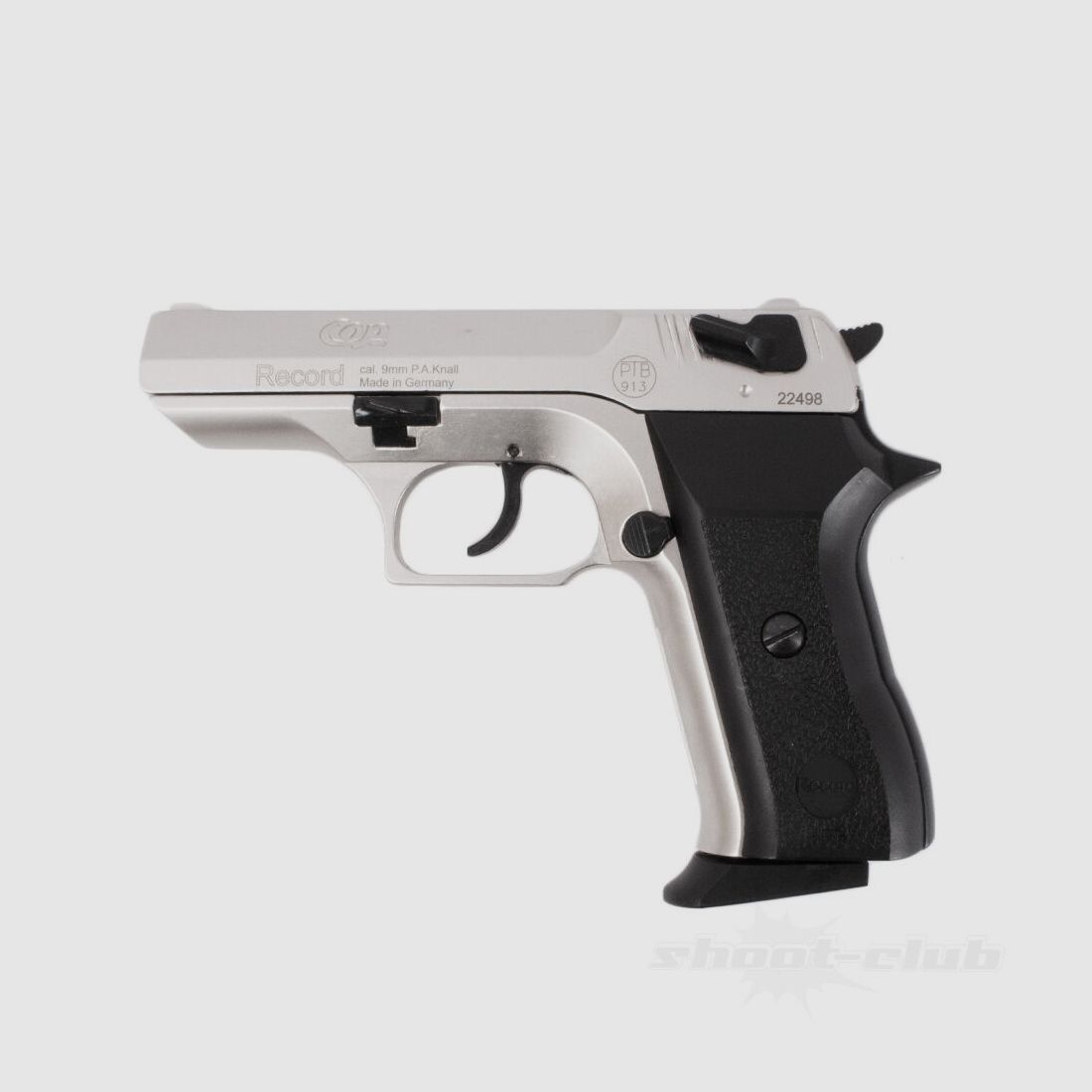 Record COP Schreckschuss Pistole 9mm P.A.K. - Nickel