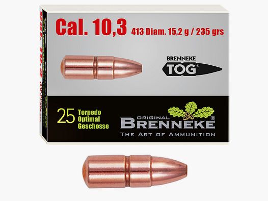 Pocisk Brenneke 10,3mm TOG 15,2g / 235grs 25 sztuk
