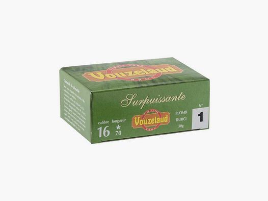 Patronen Vouzelaud übermächtig Kal. 16/70*