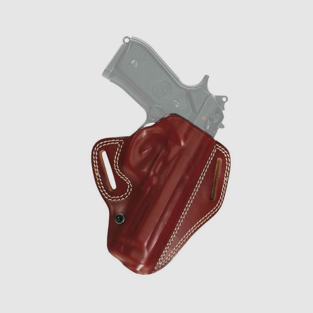 Offenes Pancake Lederholster für Pistolen Beretta Cougar 8000, Sig Sauer P228/229 Rechtshänder Braun