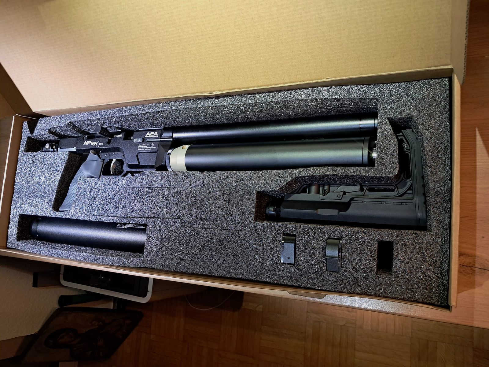 AEA HP Max MK2 – neuwertiger Zustand – inkl. Zubehör & Export-Kit Luftgewehr