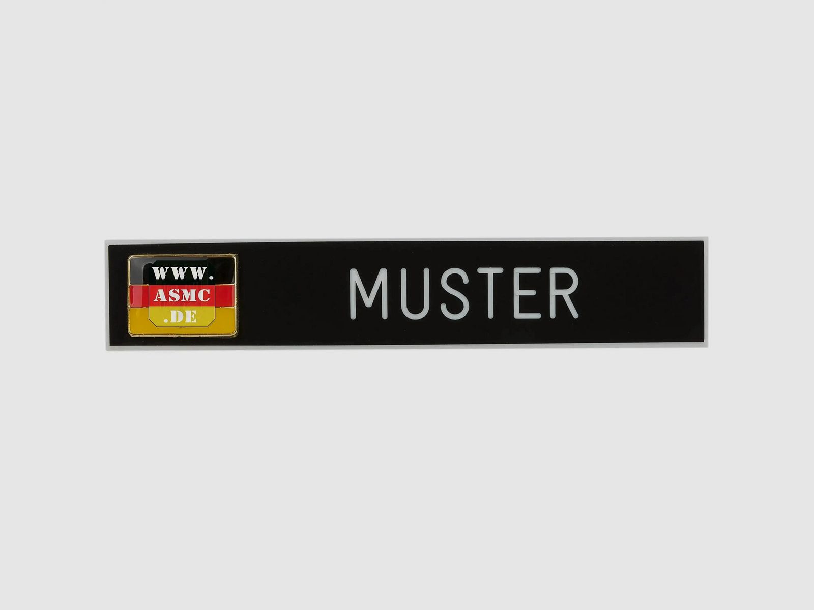 ASMC ASMC name tag with service flag black