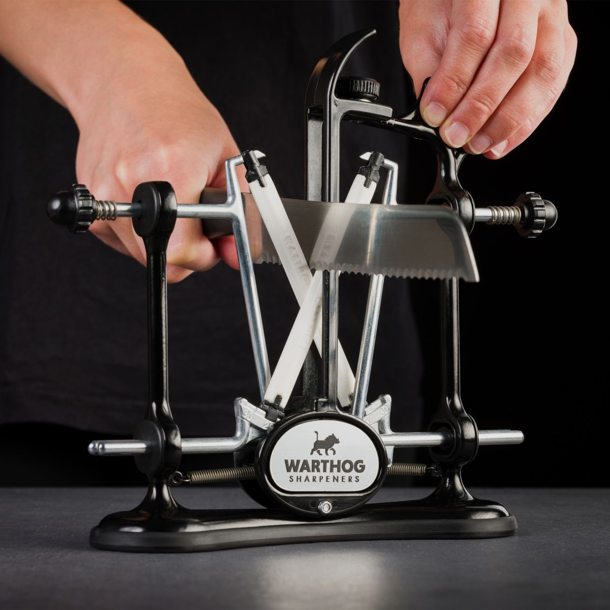 EUROHUNT V-Sharp A4 aiguiseur de couteaux - Noir