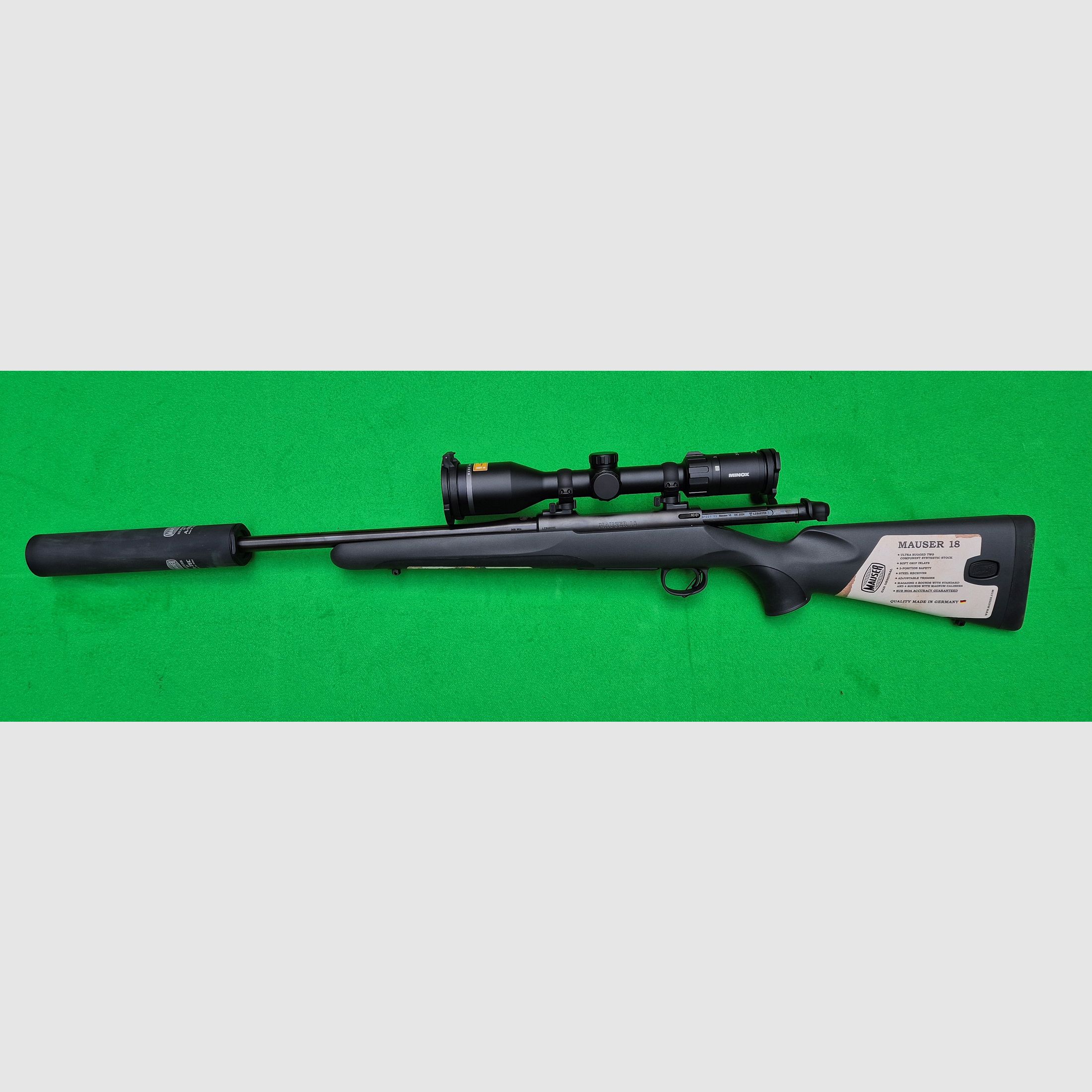 Mauser M18 mit A-Tec  Schalldämpfer, Bild 1 von 2
