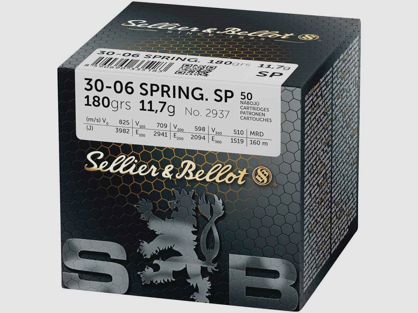 Jagd-Munition Sellier & Bellot .30-06 Spr. SP Teilmantel 11,7g/180grs. (50 ST)