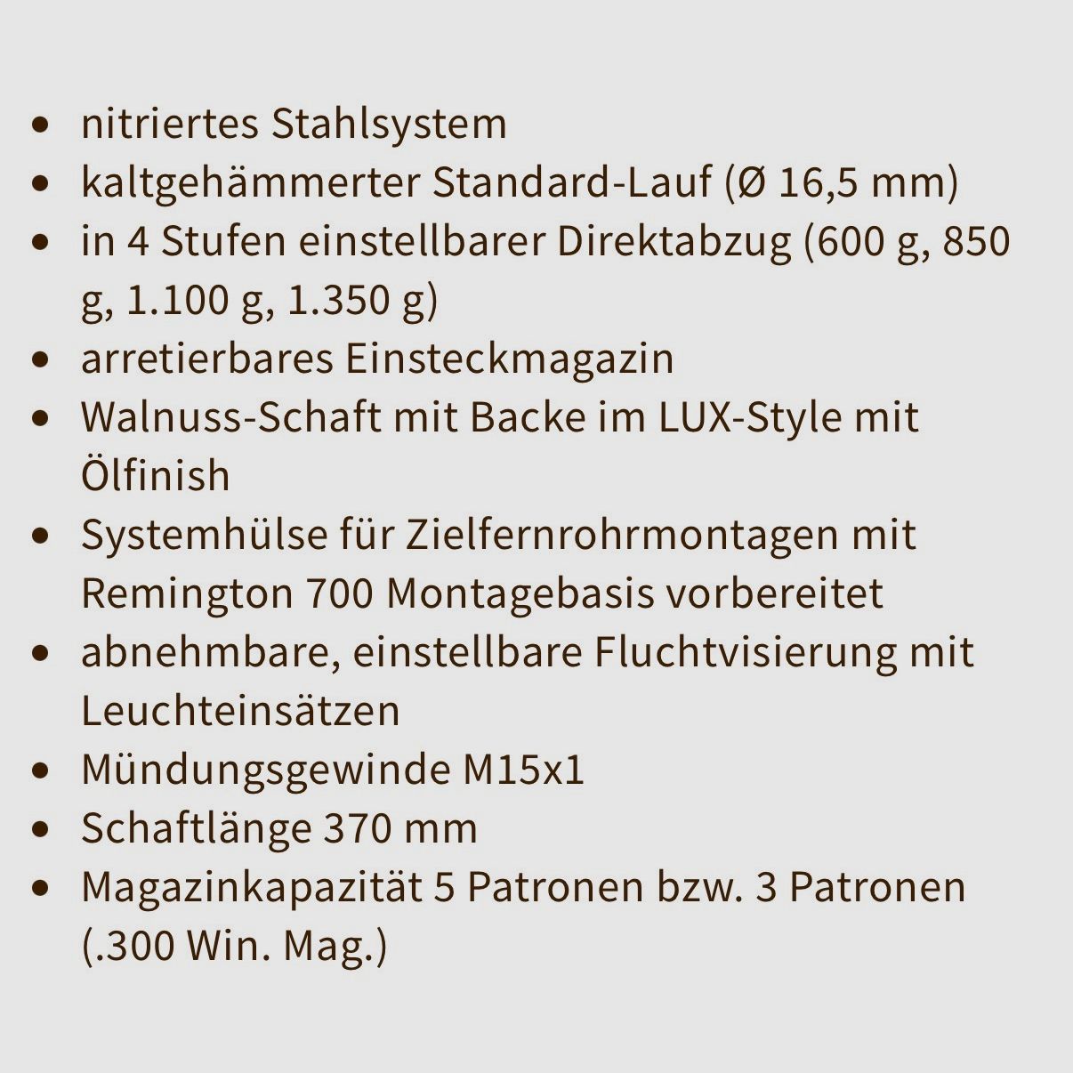 CZ600 Lux .308 Win with scope