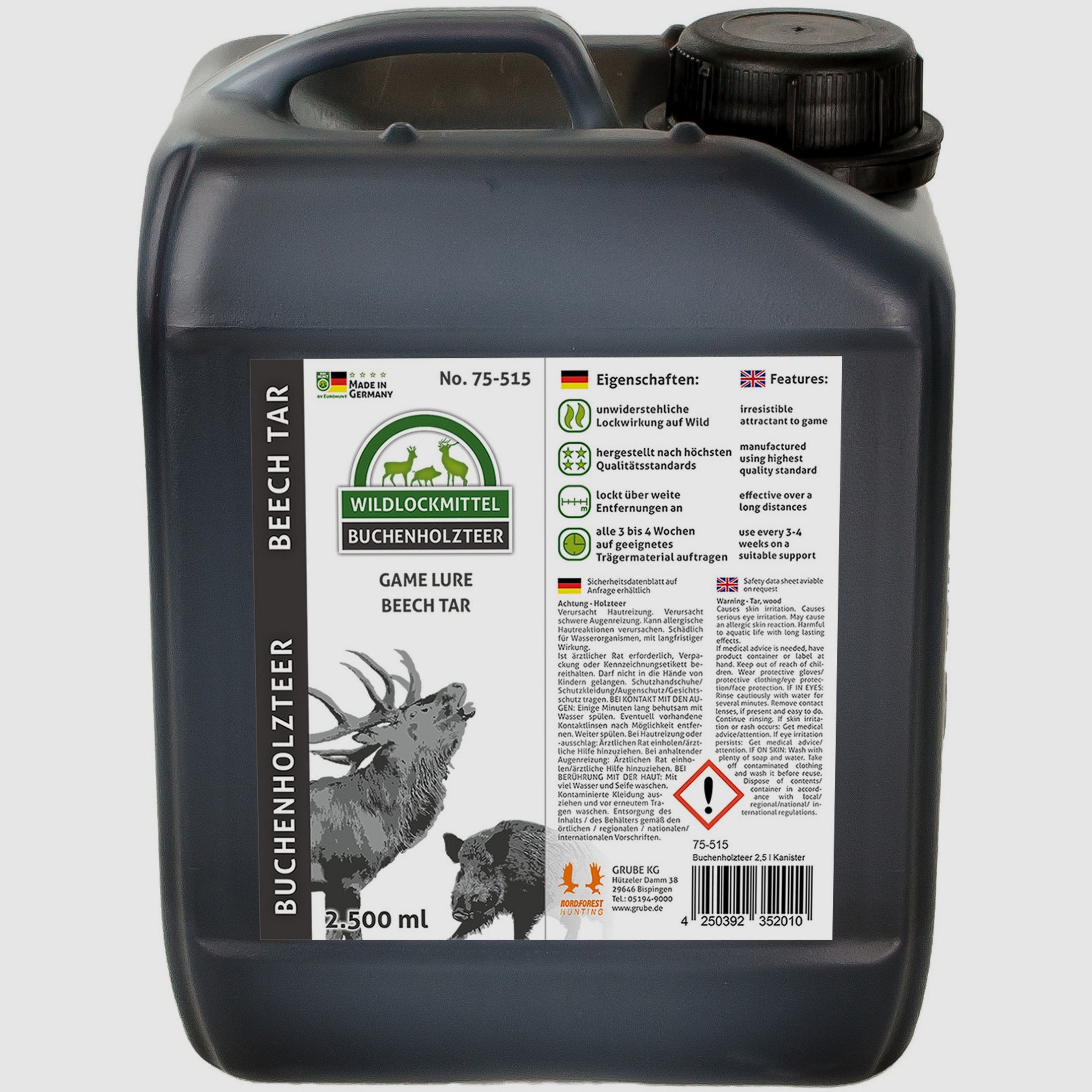 Nordforest Hunting Buchenholzteer im Kanister
