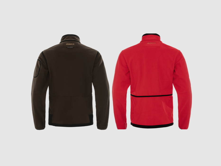 Polarowa kurtka dwustronna HARKILA Kamko Fleece brązowy/czerwony GORE-TEX WINDSTOPPER (130100146), zdjęcie 2 z 14