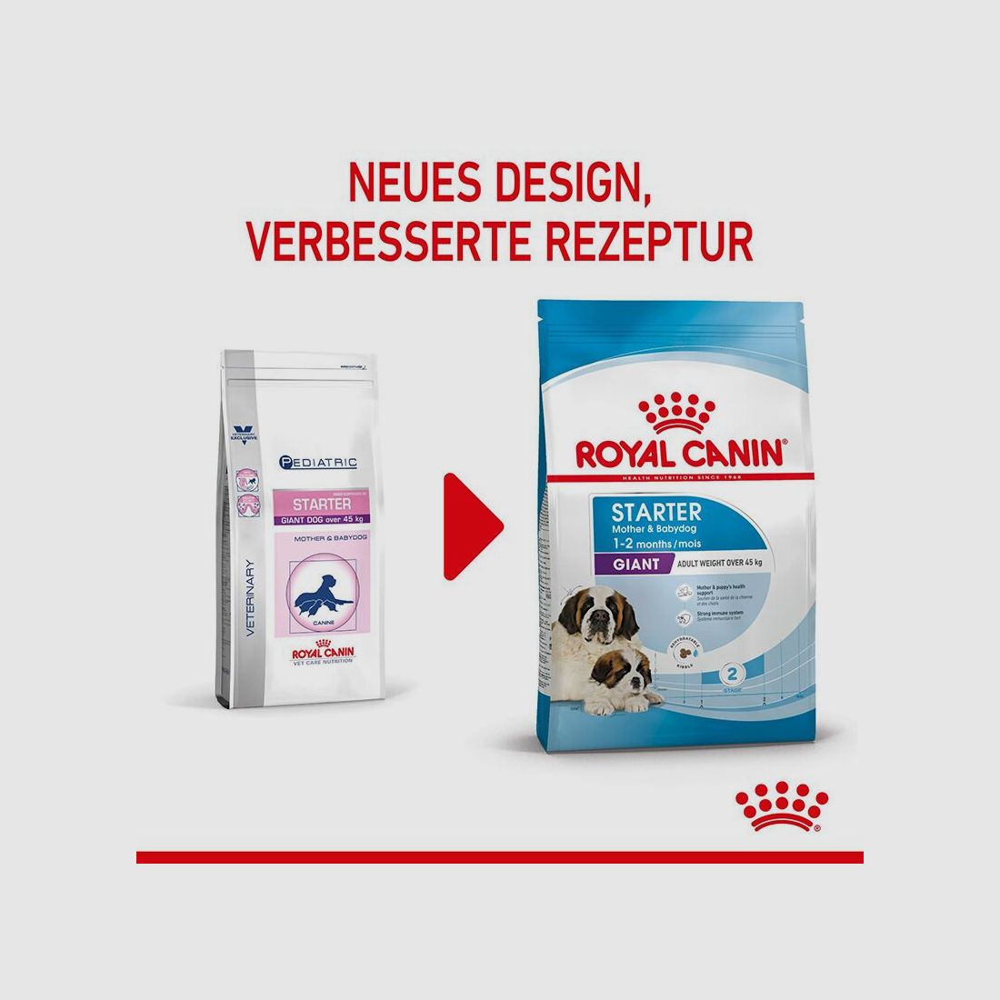 ROYAL CANIN Sehr Große Hunde Trockenfutter Starter Giant tragende Hündin und Welpen 15 Kg