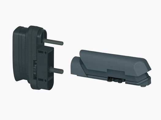 Amoeba Schaftbacke + Schaftkappe Striker S1 Grau