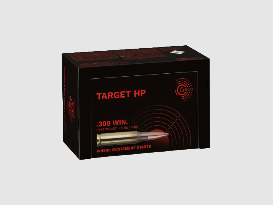 Geco .308 Win. TARGET HP 10,9g/168gr – 50er