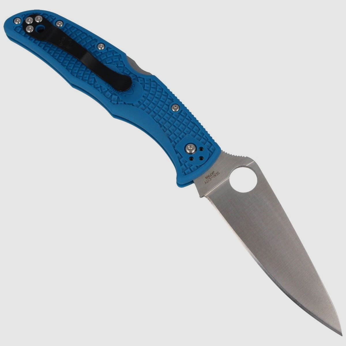 Spyderco Endura 4 Flat Ground Lightweight Blue Messer (C10FPBL), Bild 3 von 3