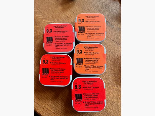 Barrel Cleaning Felts 9.3 mm - 5 Packs