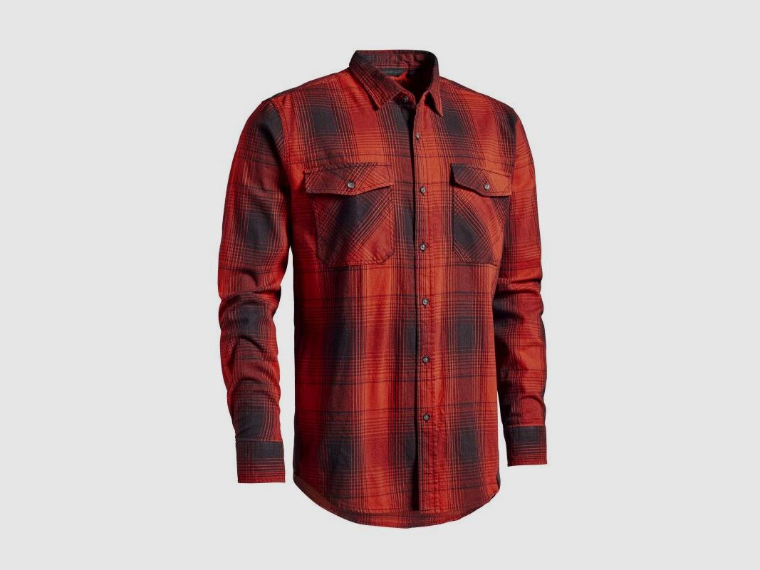Northern Hunting Herren Hemd Bark Rot/Schwarz