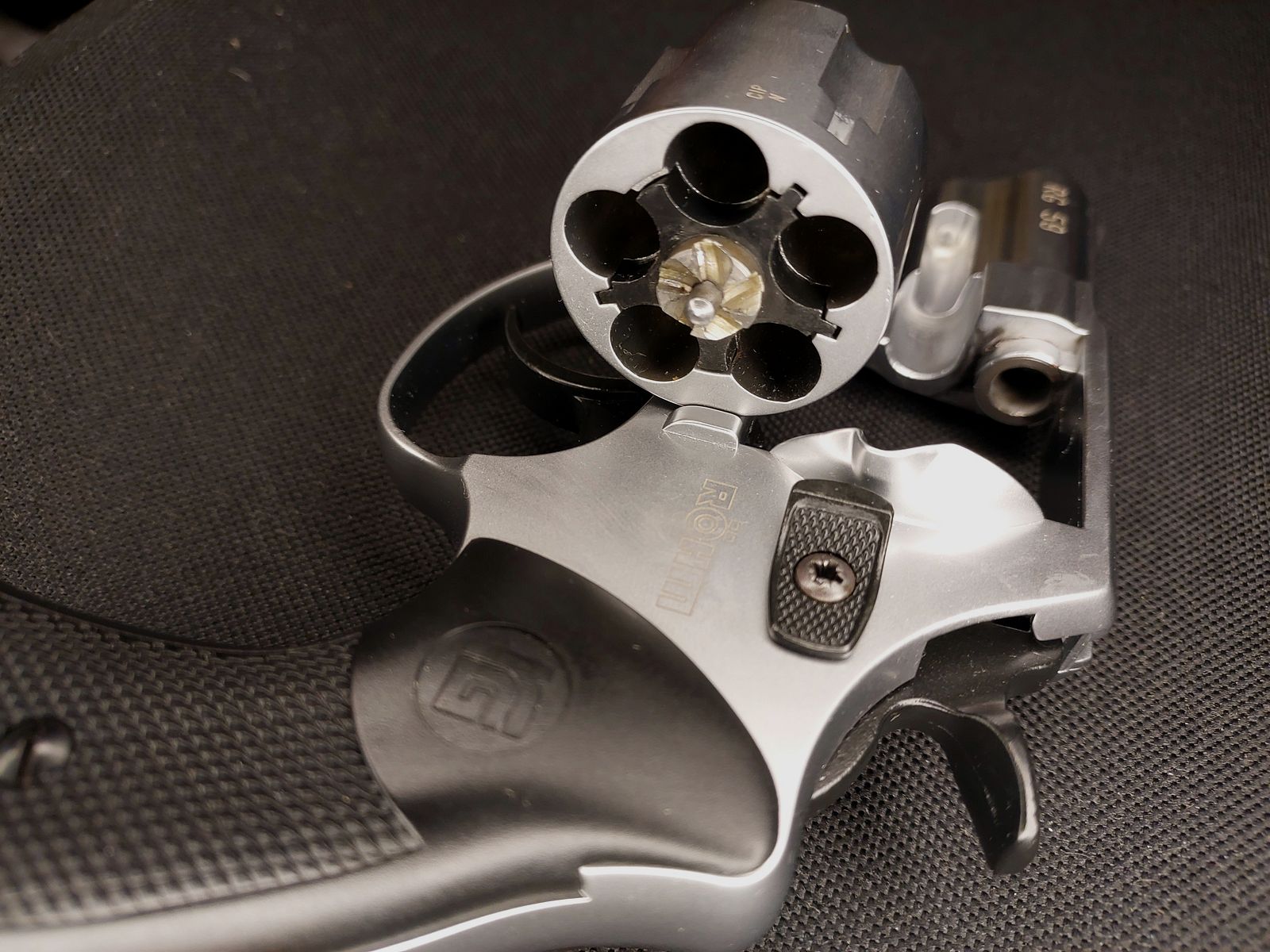 Röhm RG 59 Schreckschuss Revolver Alu Chrome 9 mm R.K. (PTB 735) neuwertig