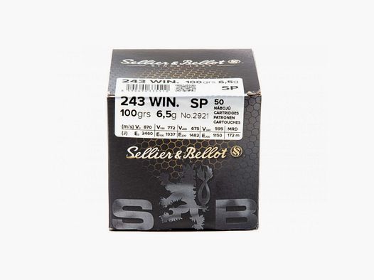 243 Winchester S&B SP 100gr VE50