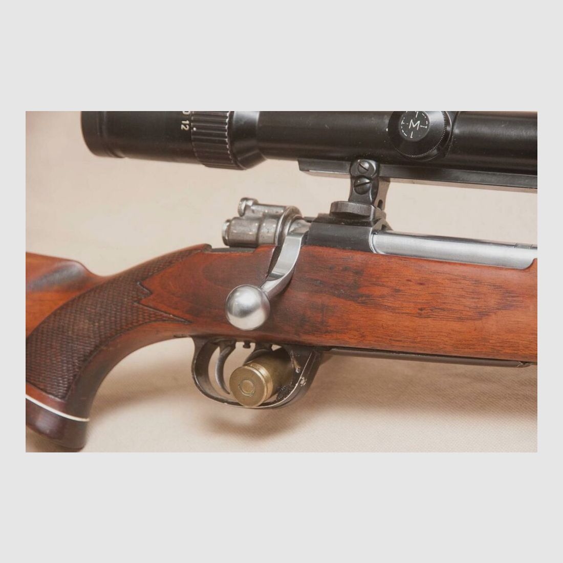 Mauser System 98 Parker Hale mit Zielfernrohr Nickel Marburg 3-12x56 Leuchtabsehen 4