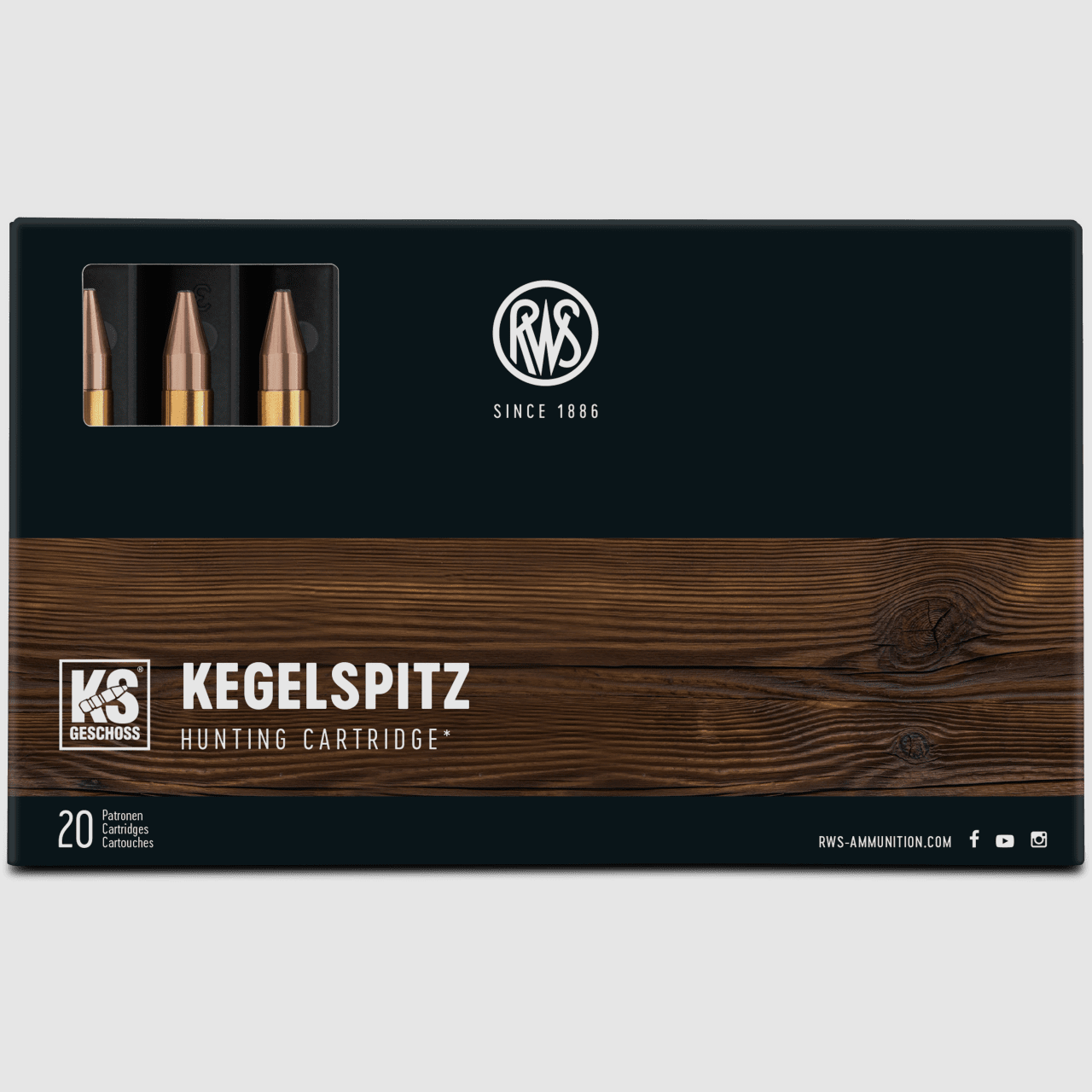 RWS 7x65 R KS 123gr. - 20 piezas