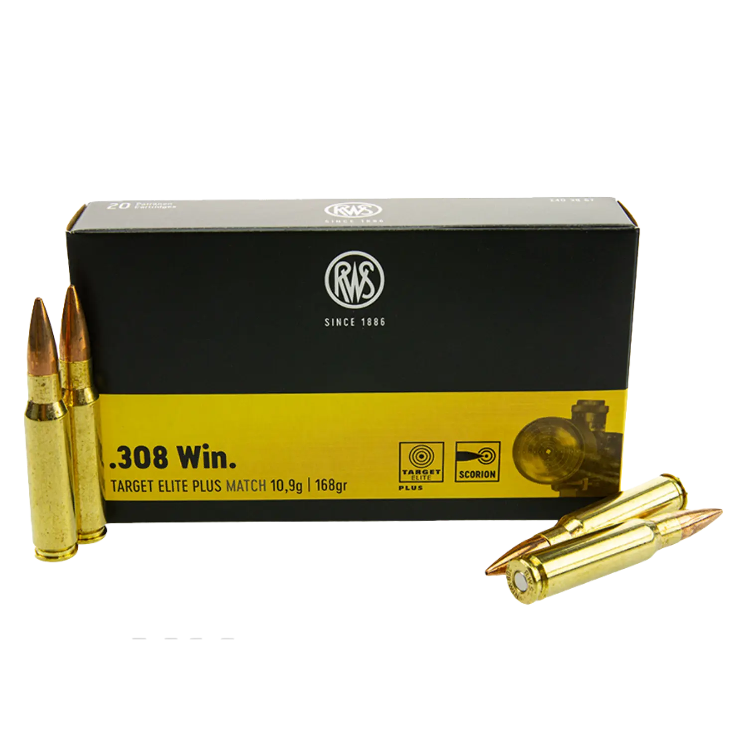 Target Elite Plus kaliber .308 Win. 168 gr 20 strzałów