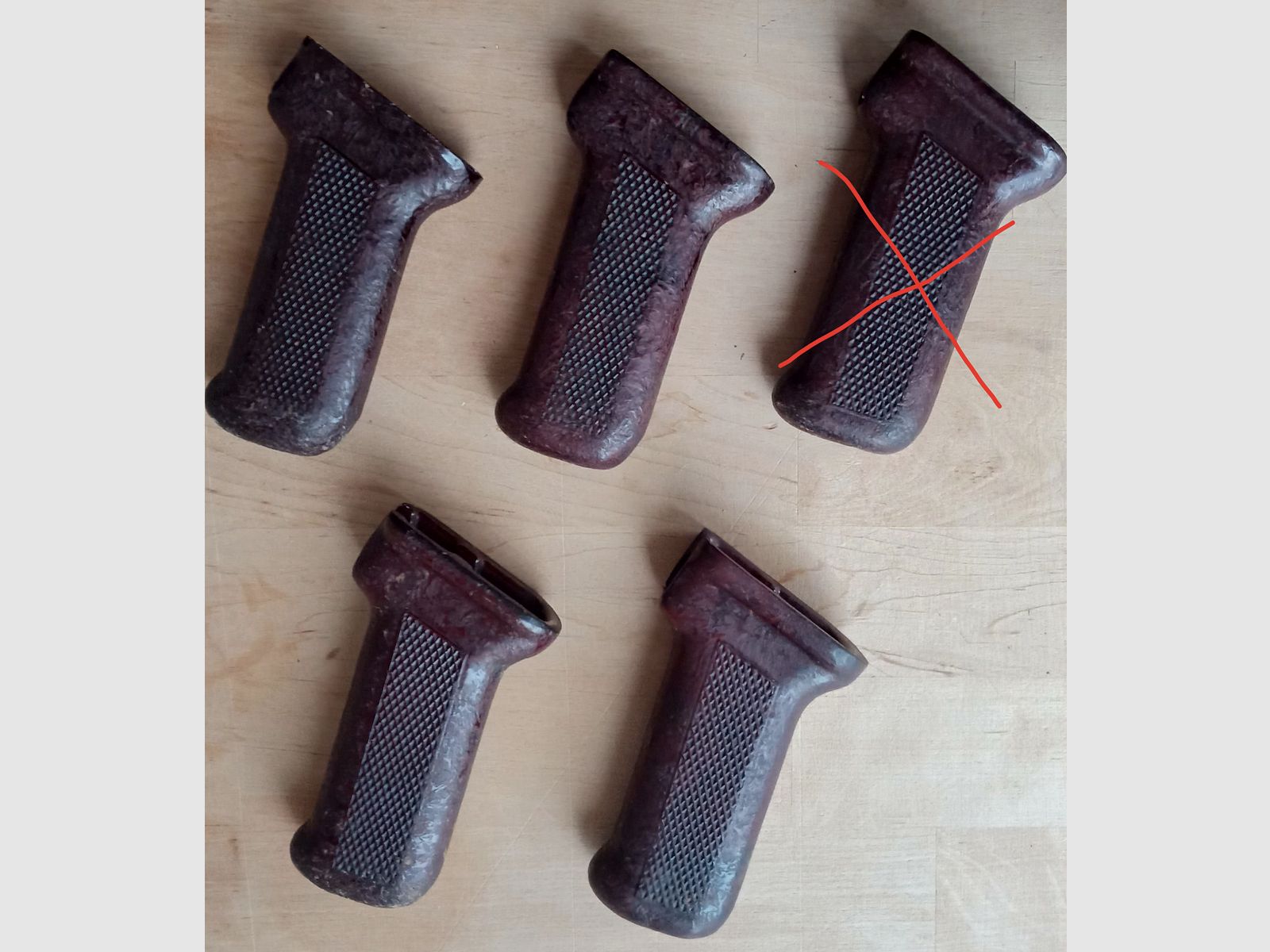 Mangos de AKM rumanos de baquelita mejor que el mango ruso / también para AK74 AK-100 / Yunker / GSG Cybergun Co2 "AK47