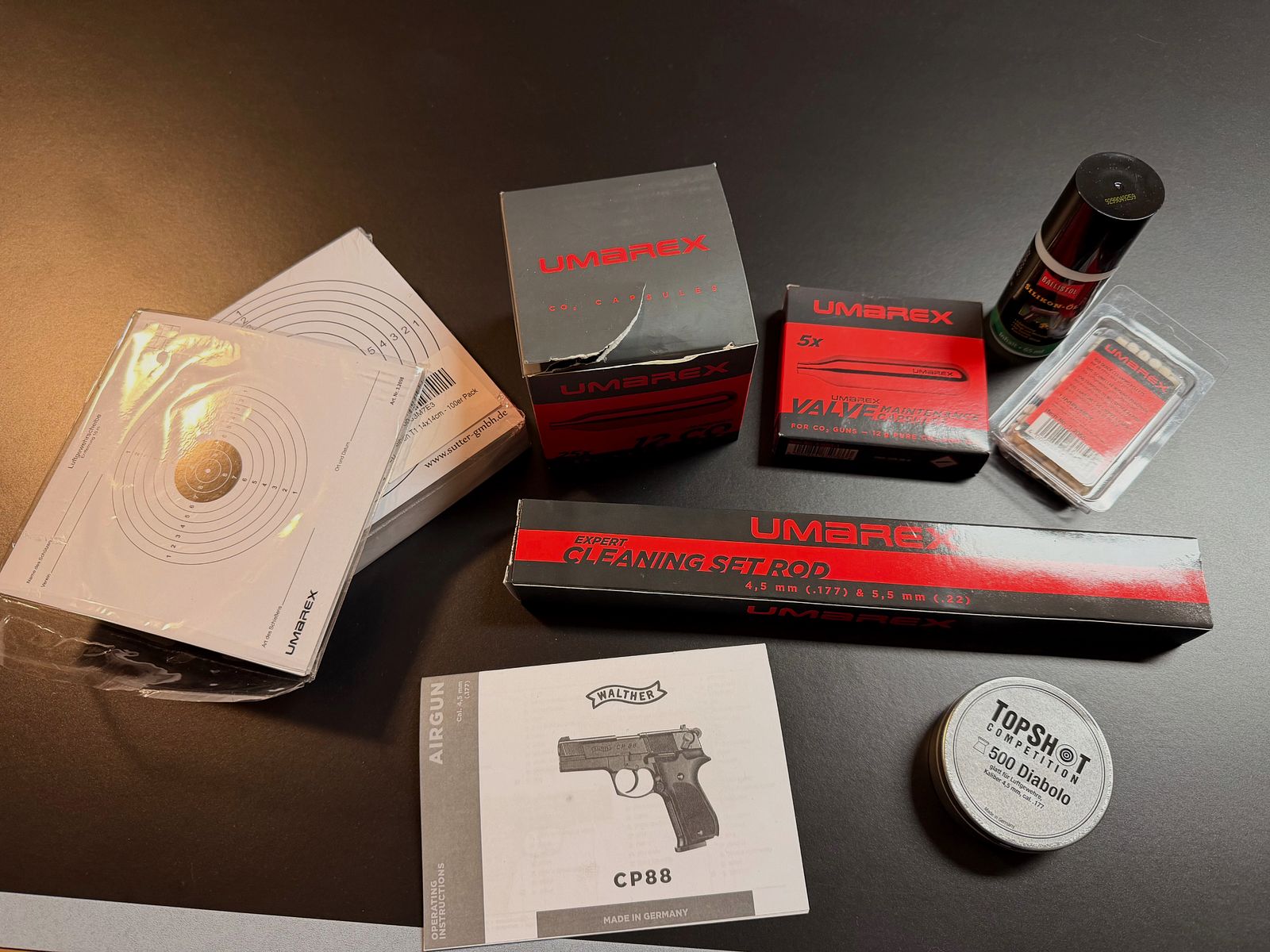 Walther CP88 Competition niklowy WIE NEU, dużo akcesoriów!!! Pistolet CO2