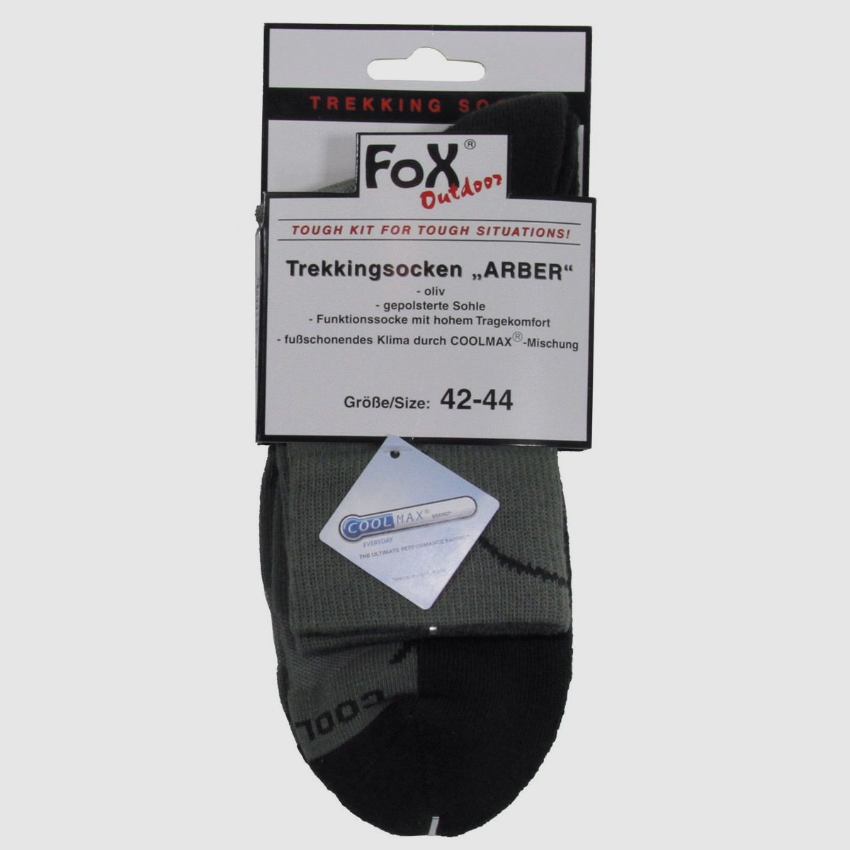 FOX Outdoor Trekkingsocke Arber 39-41 Oliv
