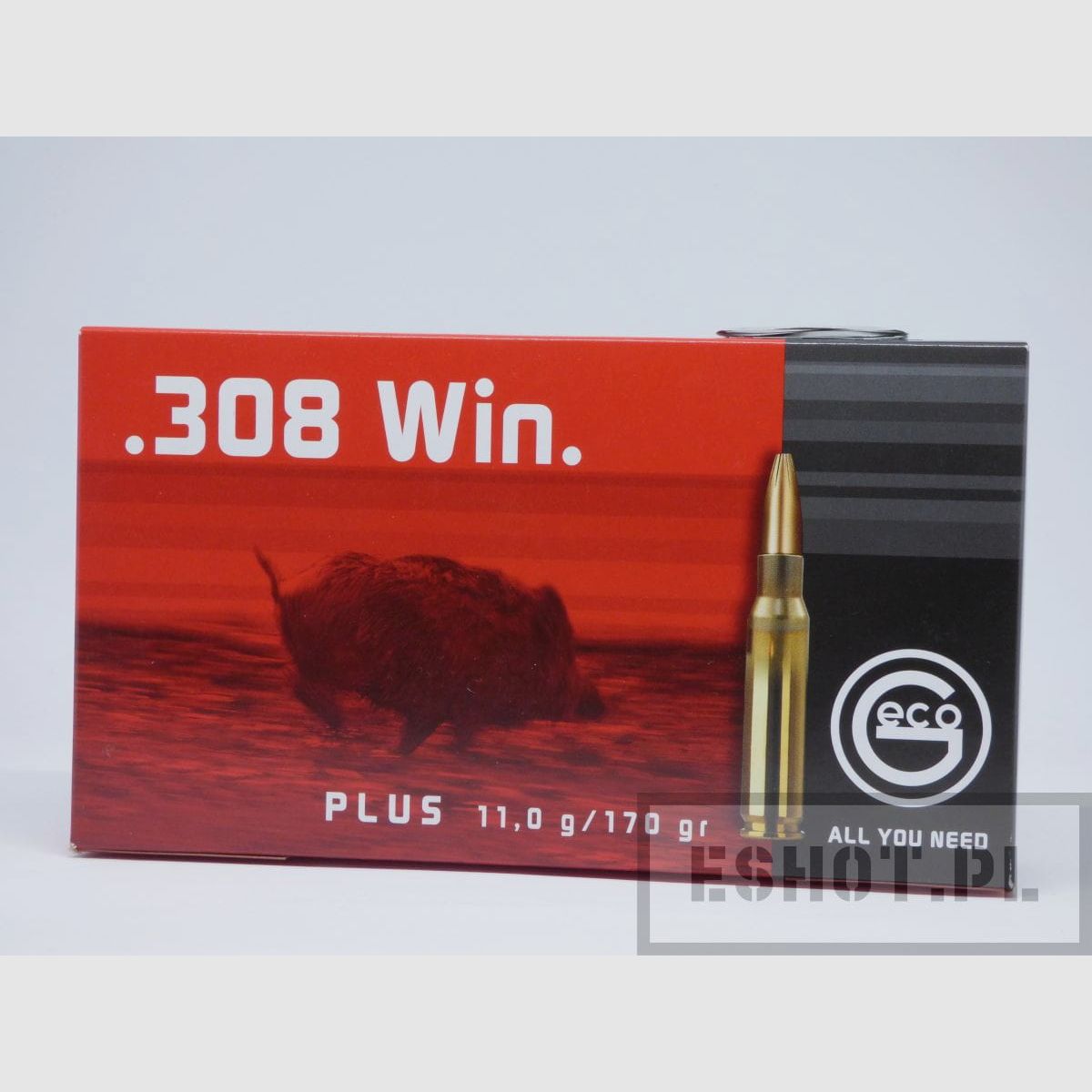 GECO-munitie cal.308WinPLUS 11 g verpakking van 20 stuks
