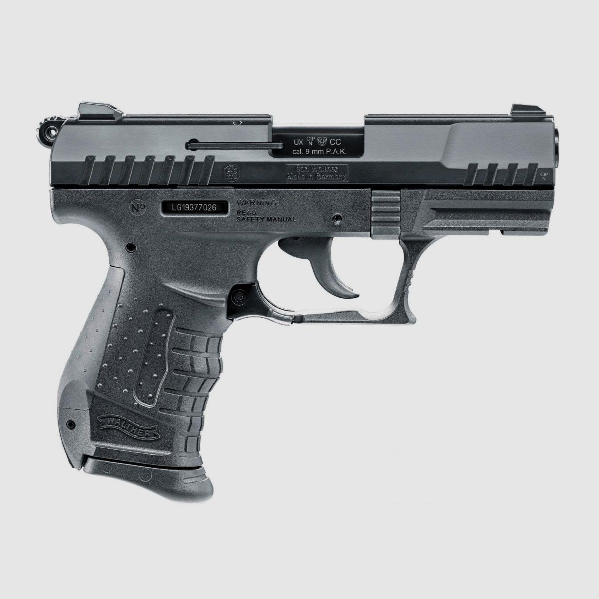 WALTHER P22 READY blank firing pistol 9mm P.A.K. BLACK