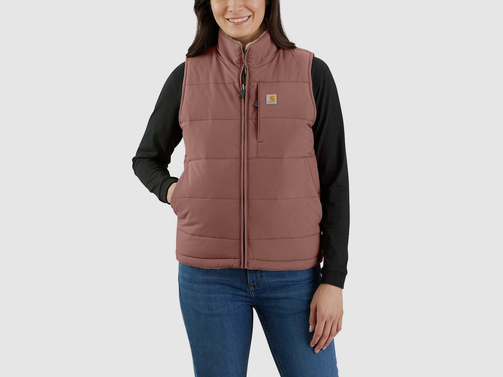 Chaleco reversible Carhartt Midweight Utility Mujer Nutmeg XL