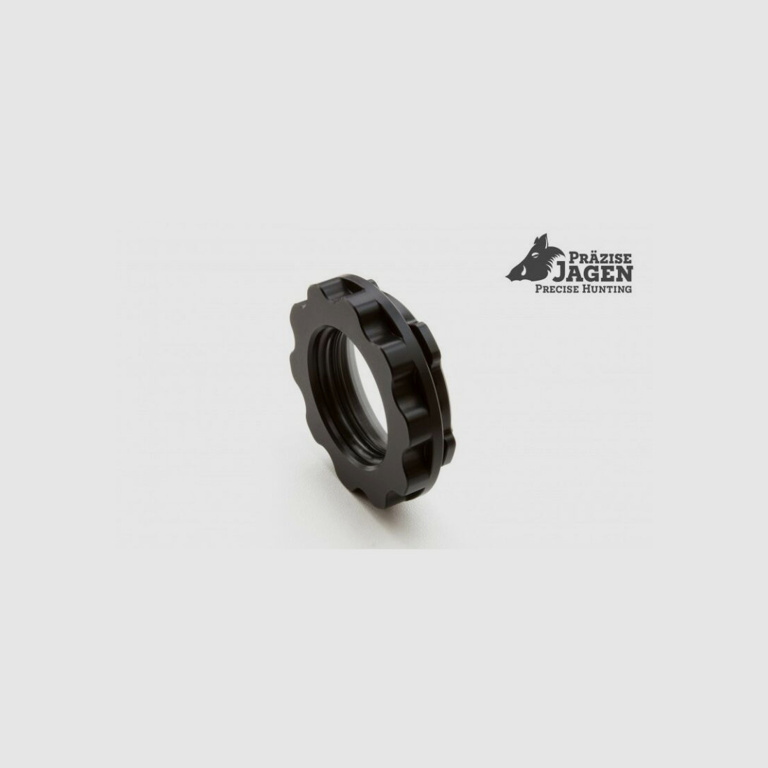 Nauwkeurige jacht sluitkap met glazen klemhuls groot vanaf 62mm