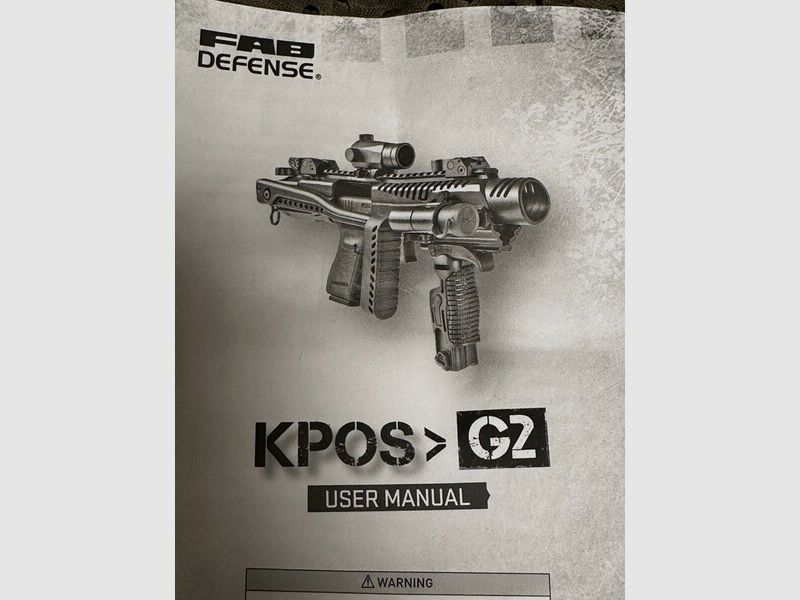 KPOS G2C SIG SAUER P320 FULLSIZE Anschlag Schaft