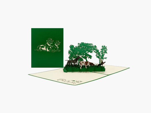 Pop-up-Karte Jagdhunde