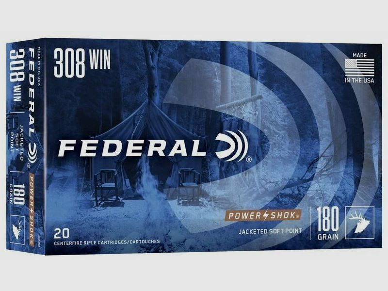 Federal SP P-Shok 11,7g/180grs à20 .308Win