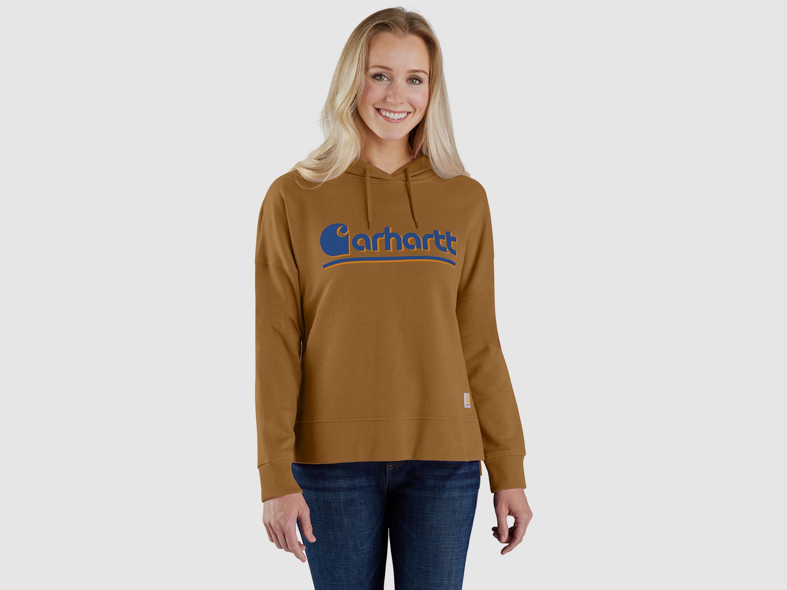 Carhartt Fiber Series Graphic Hoodie, Donna, Carhartt® marrone, XL