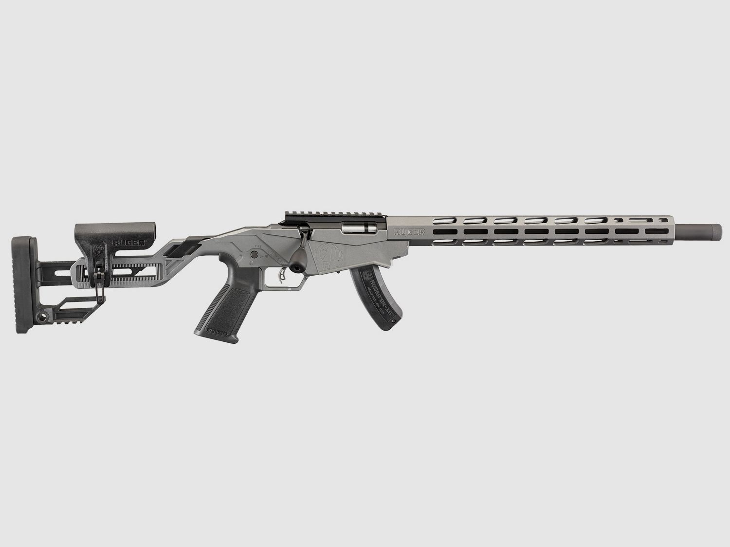 RUGER PRECISION RIMFIRE .22 LR 18"/46CM 1/2"-28 TACTIQUE GRIS CERAKOTE
