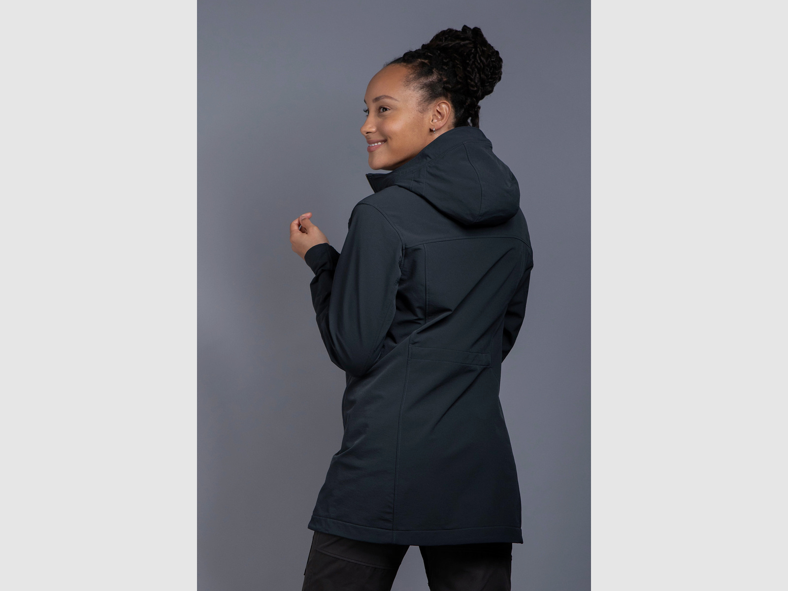 TATONKA Cesi Womens Hooded Coat Dark Blue - 36