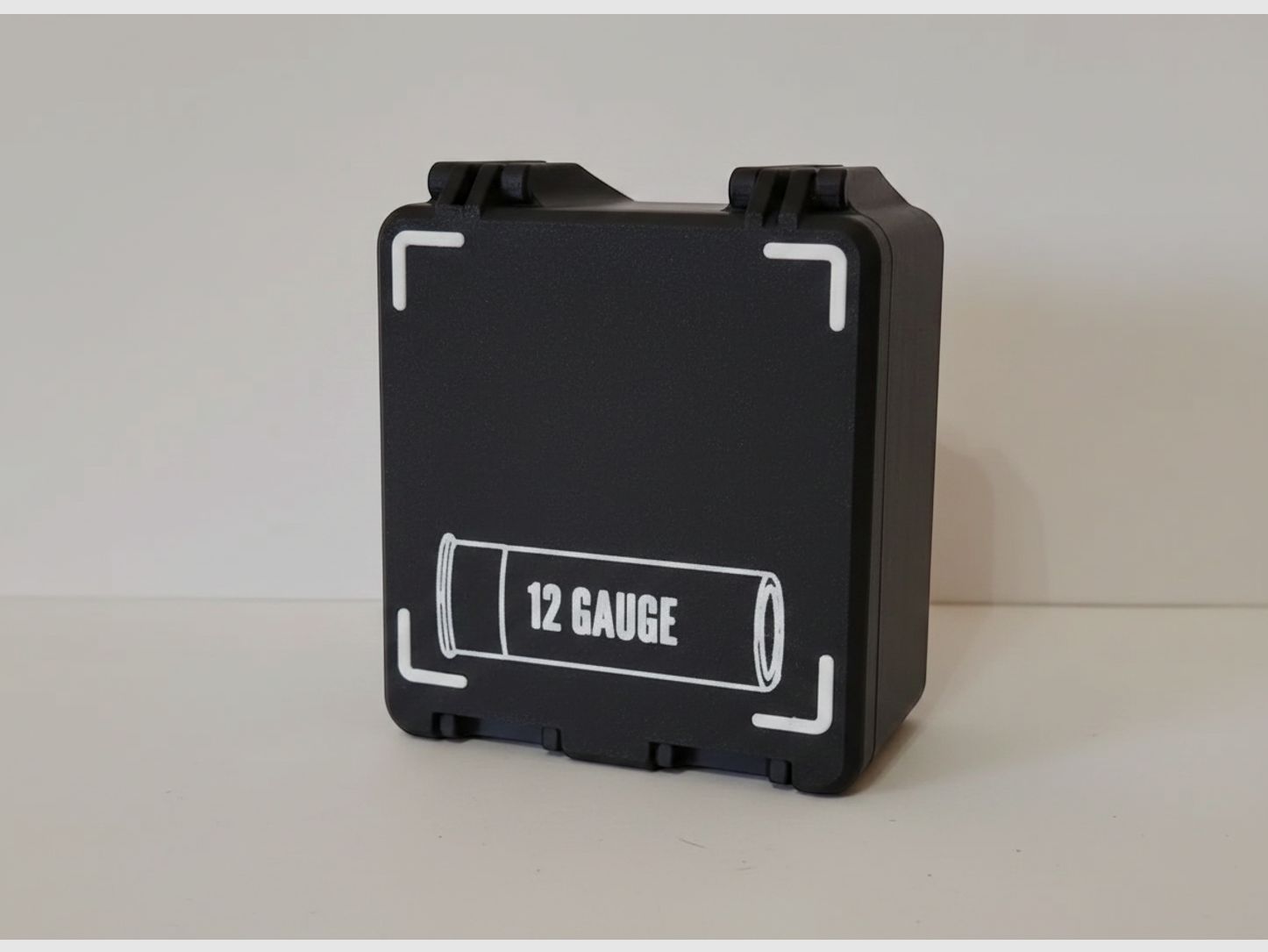 Filamelt Munitionsbox / 12 Gauge (.12/76 & .12/89) / 'Klapp- / Rastdeckel' / Patronenbox, Ammo Box