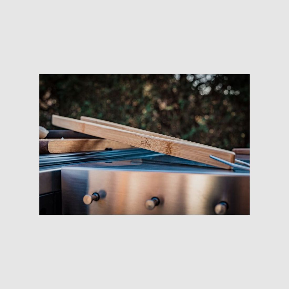 Grillfürst Bambus Grillzange 60 cm