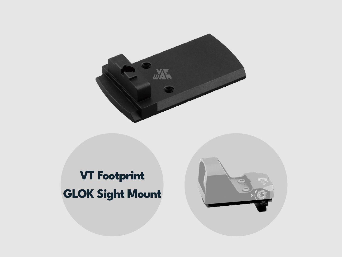 Vector Optics VMPM-01 VeWar GLOCK Mount TEK (Docter & Vortex Footprint) für Marui Airsoft